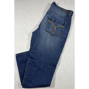 Calvin Klein Shape Jeans Women's Size 29/8 ~ Inseam 24" Denim Blue Stretch